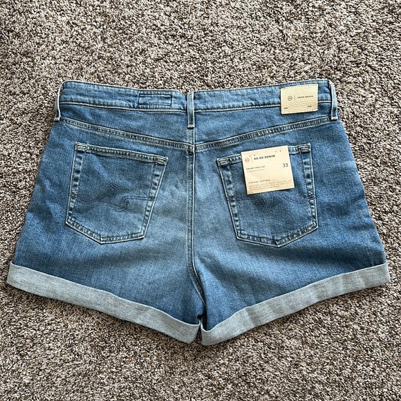 NWT AG Adriano Goldschmied Hailey Boyfriend Shorts 33 in 14 Years Foxtail - Picture 6 of 11